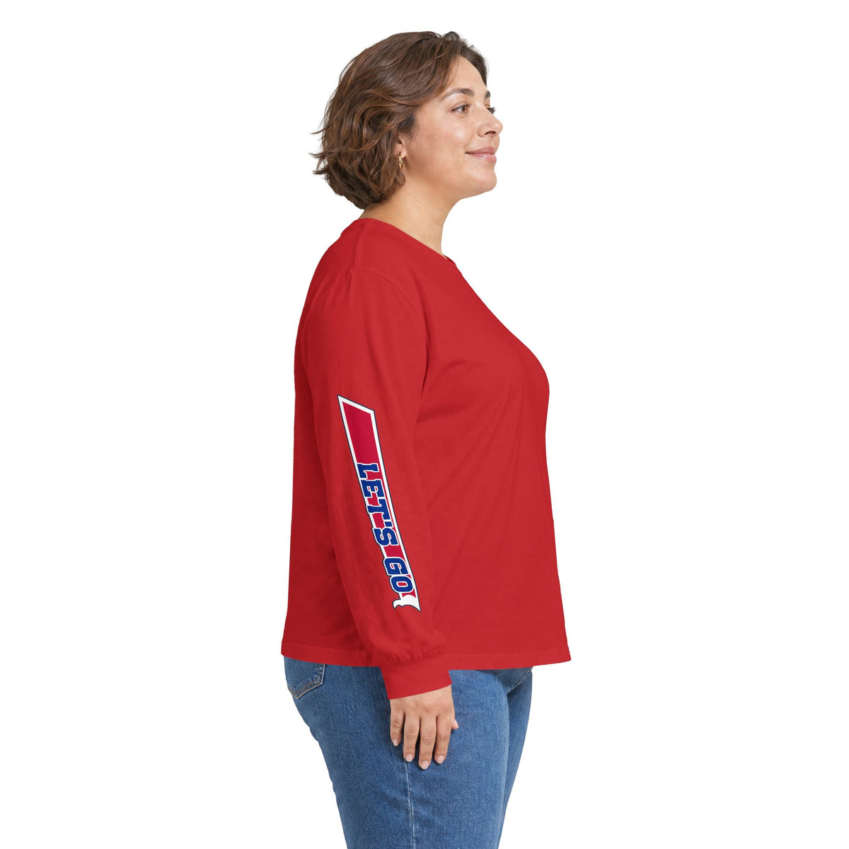 Let's Go Buffalo Long Sleeve Shirt - Under Jersey Sleeve Print Tee