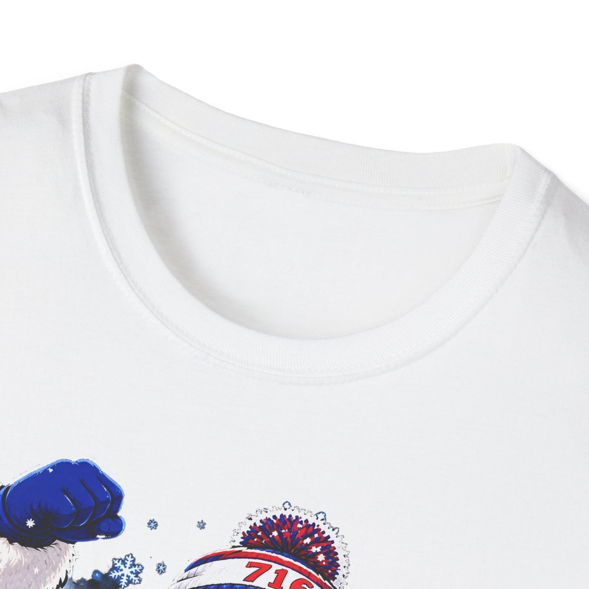 Ho Ho Buffalo Santa T-Shirt - Buffalo Football Christmas Tee, 716 Holiday Game Day Shirt