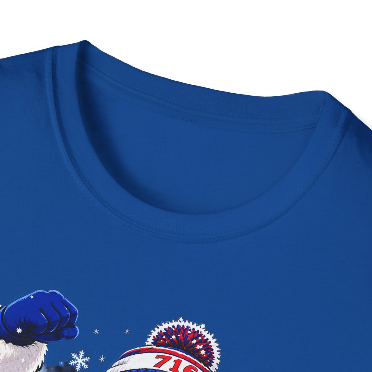 Ho Ho Buffalo Santa T-Shirt - Buffalo Football Christmas Tee, 716 Holiday Game Day Shirt