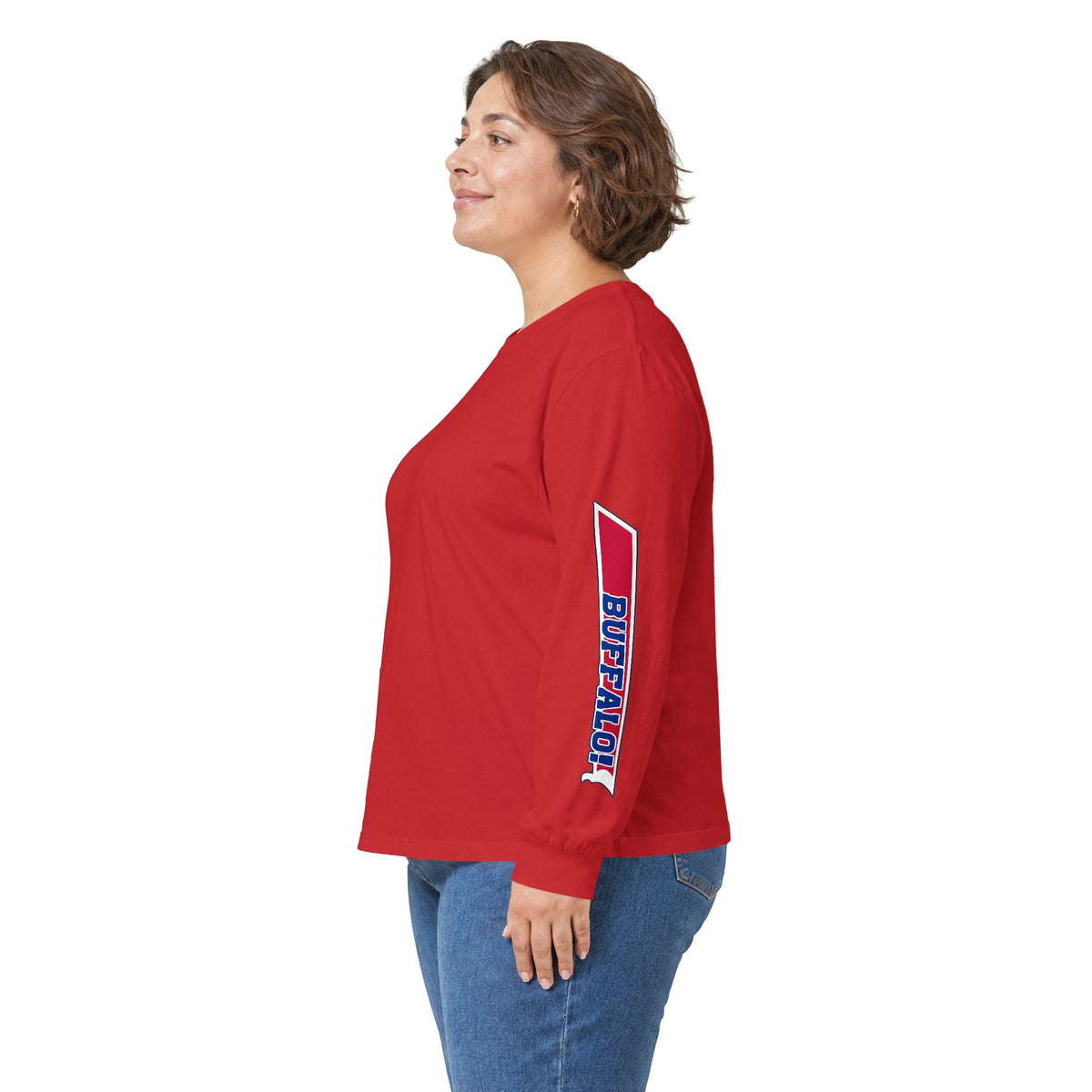 Let's Go Buffalo Long Sleeve Shirt - Under Jersey Sleeve Print Tee