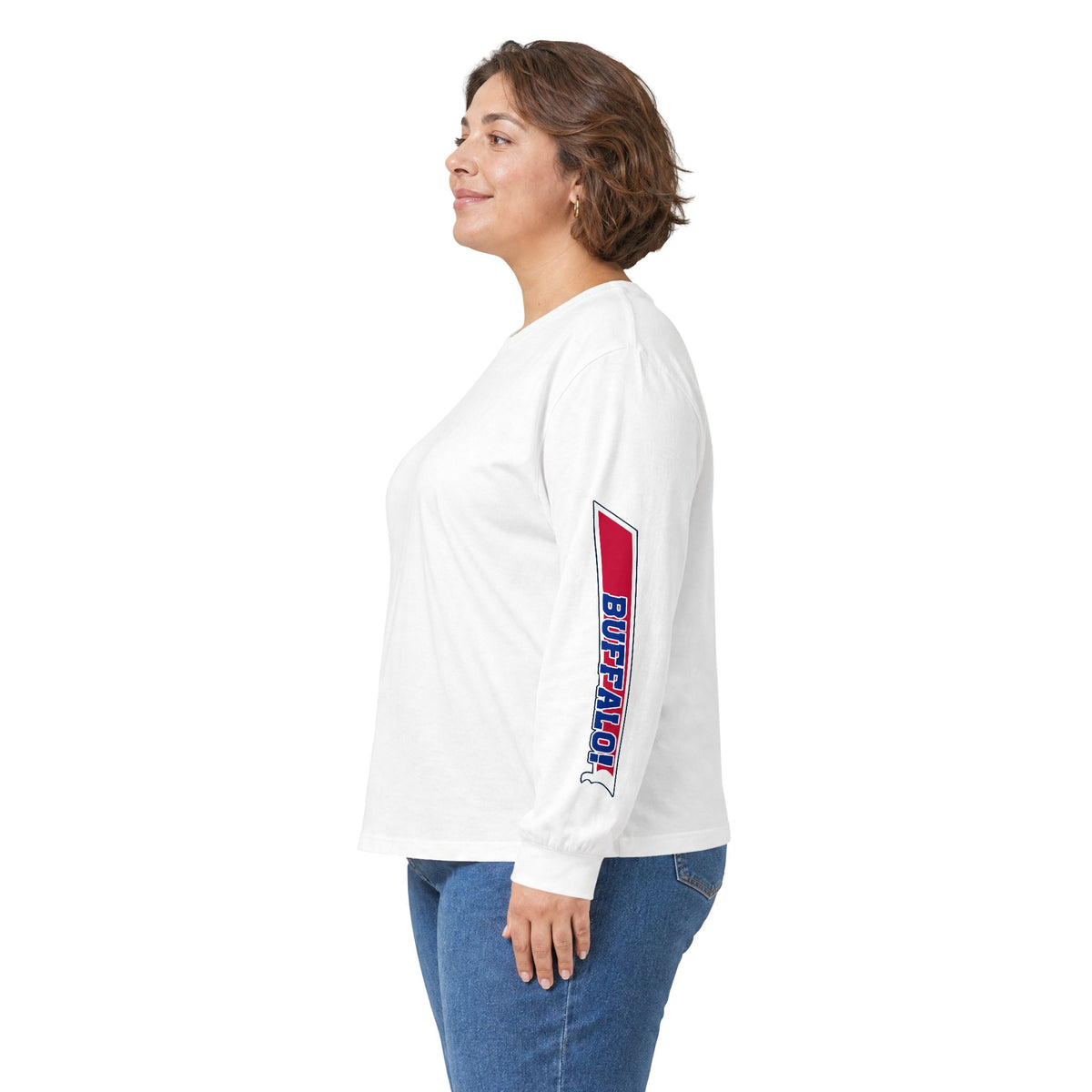 Let's Go Buffalo Long Sleeve Shirt - Under Jersey Sleeve Print Tee
