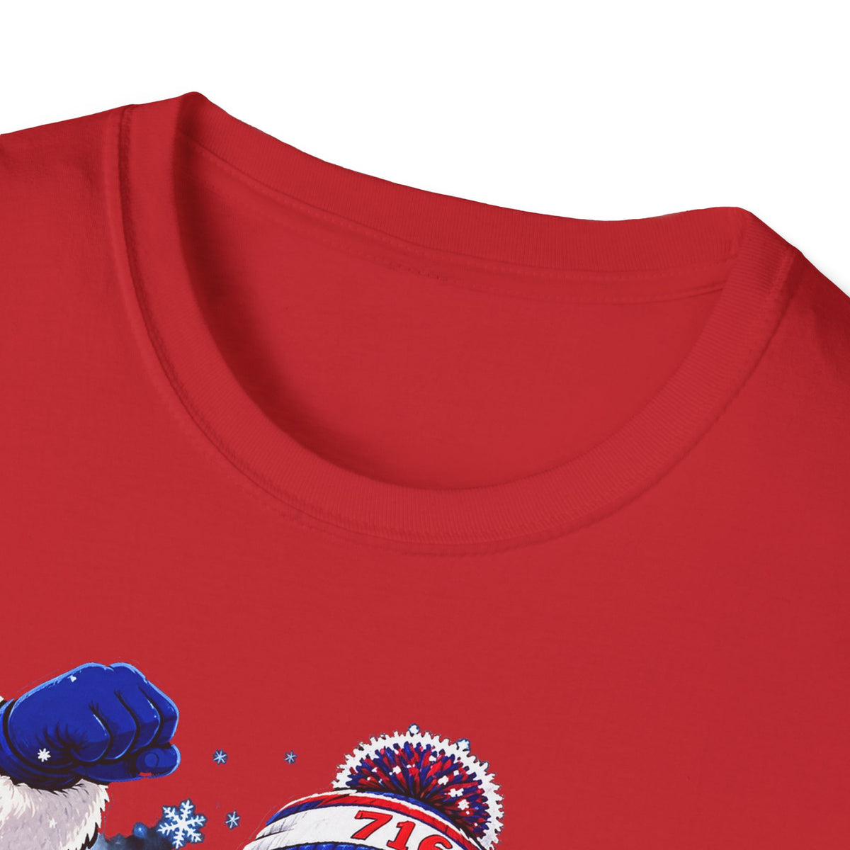 Ho Ho Buffalo Santa T-Shirt - Buffalo Football Christmas Tee, 716 Holiday Game Day Shirt