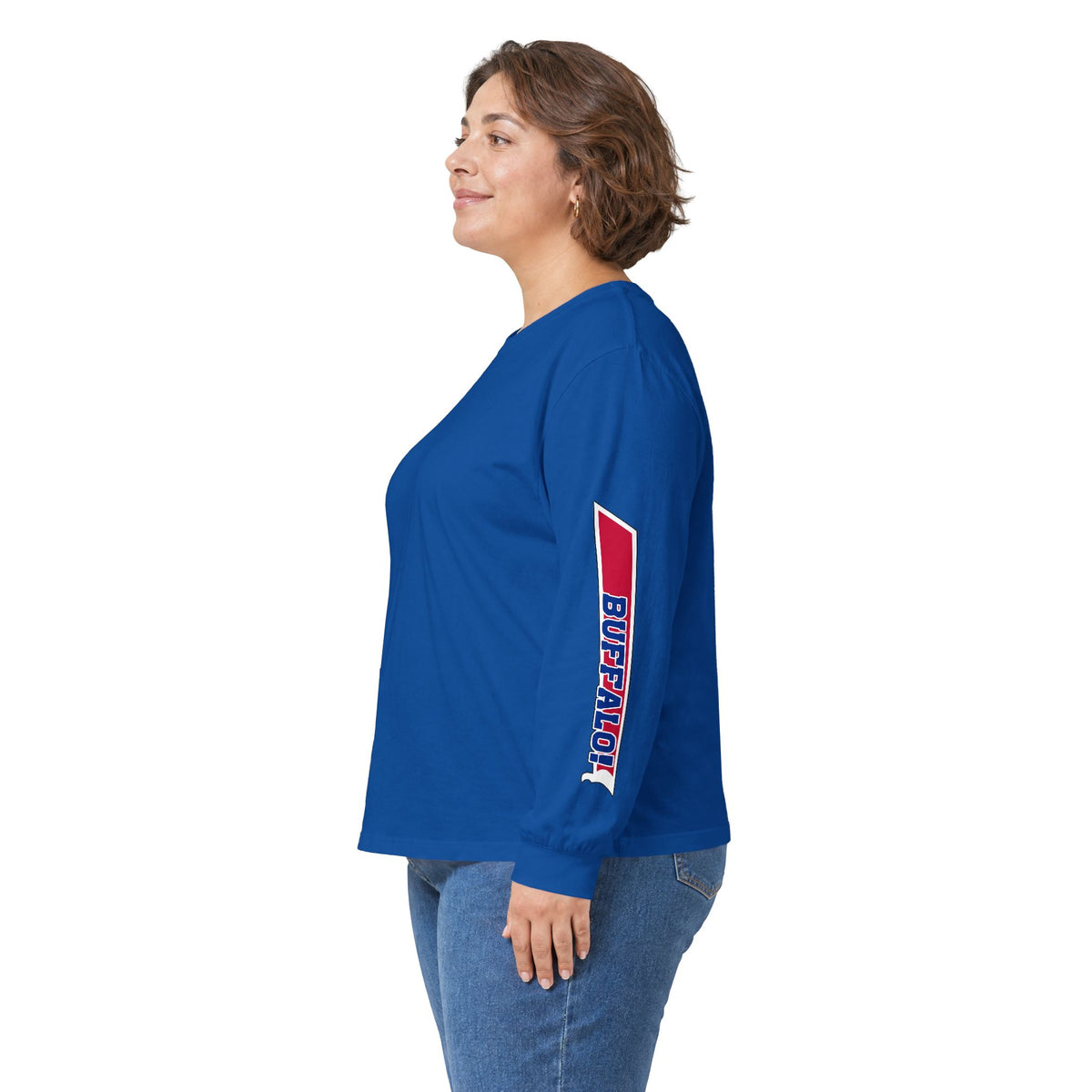 Let's Go Buffalo Long Sleeve Shirt - Under Jersey Sleeve Print Tee