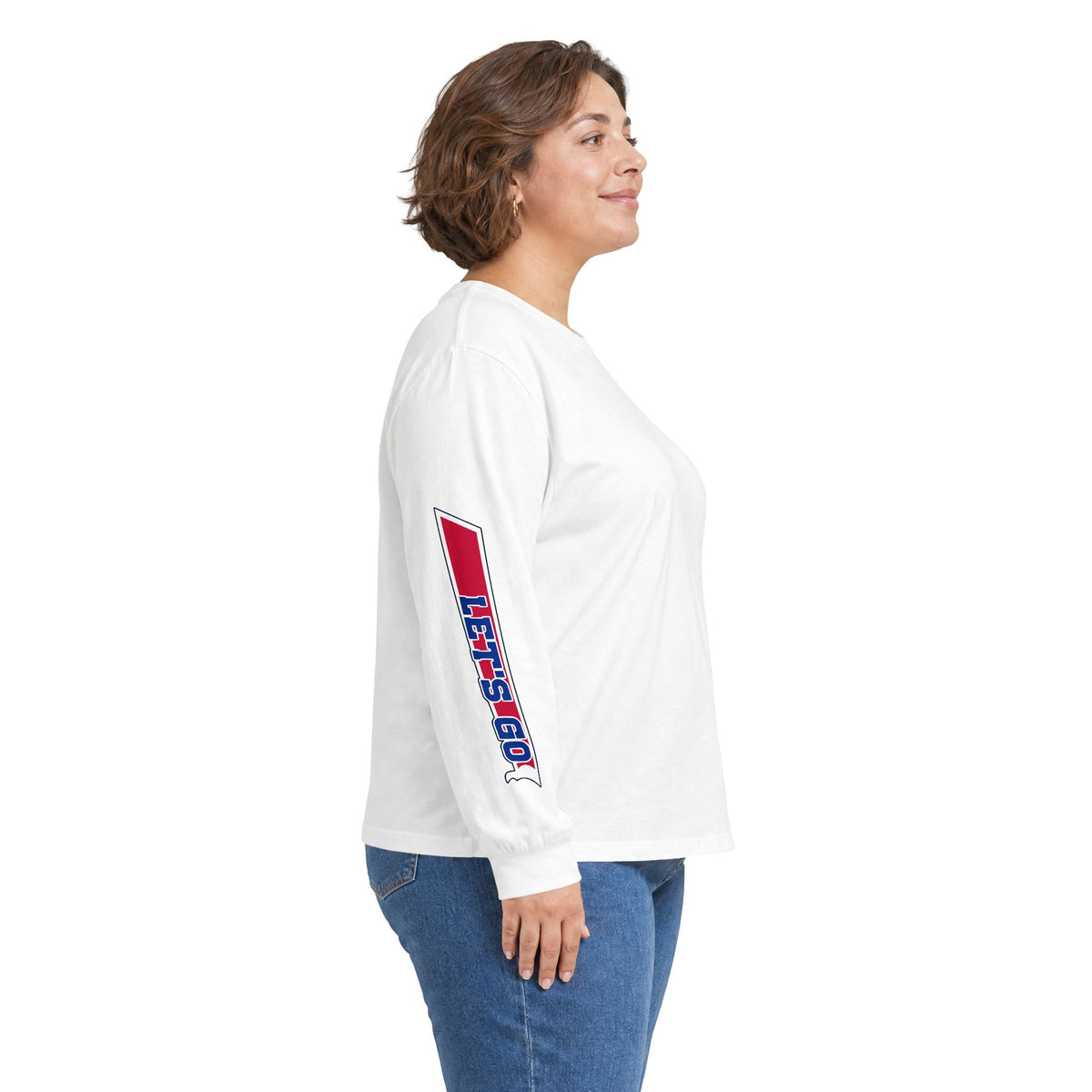 Let's Go Buffalo Long Sleeve Shirt - Under Jersey Sleeve Print Tee