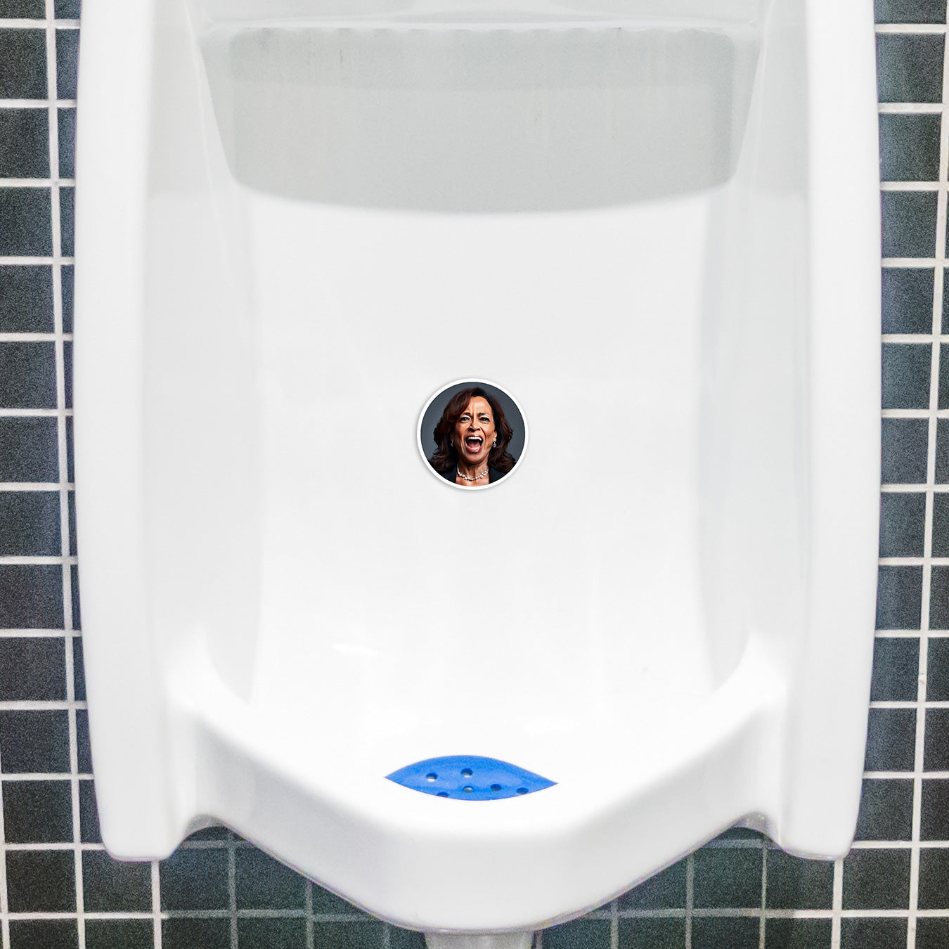 Kamala Harris Urinal Sticker