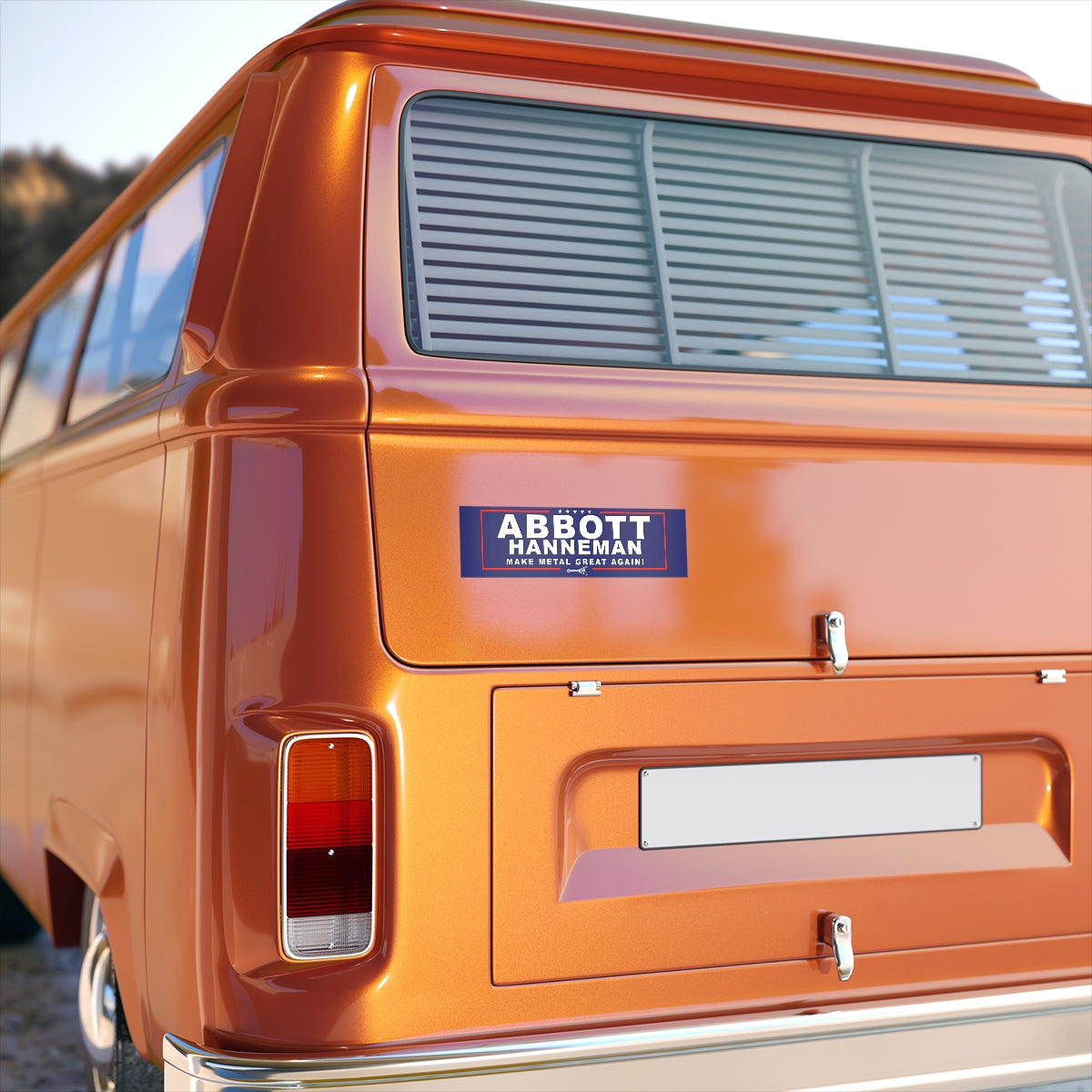 Abbott/Hanneman Waterproof Bumper Sticker